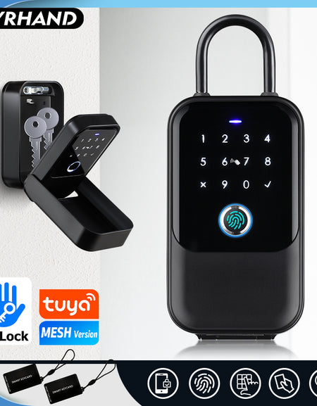 YRHAND K5 TTlock Smartkey Lock Box Wireless Electronic Key Safe with Digital Code App Controlled Bluetooth Smartlock for Home Key Padlock