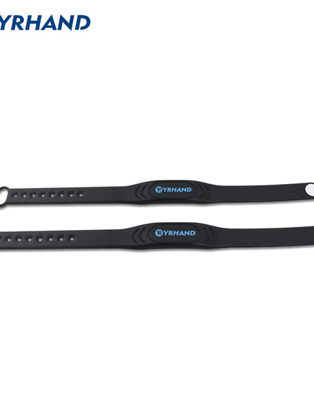 YRHAND 2pcs 13.56Mhz RFID IC Card Black Smart Wristbands Bracelets for rfid door locks