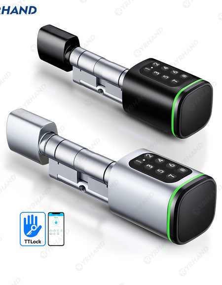 K1P-New Adjustable Replacement Electronic Door lock Digital Password Keypad FRID Card Keyless Smart Cylinder Lock TTLock App Remote Control