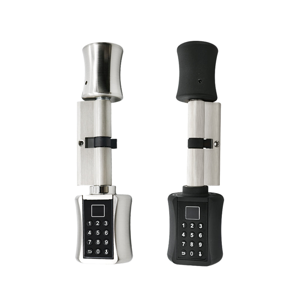 Biometric Fingerprint Smart Cylinder Lock Digital Keypad Code Keyless Lock For Home