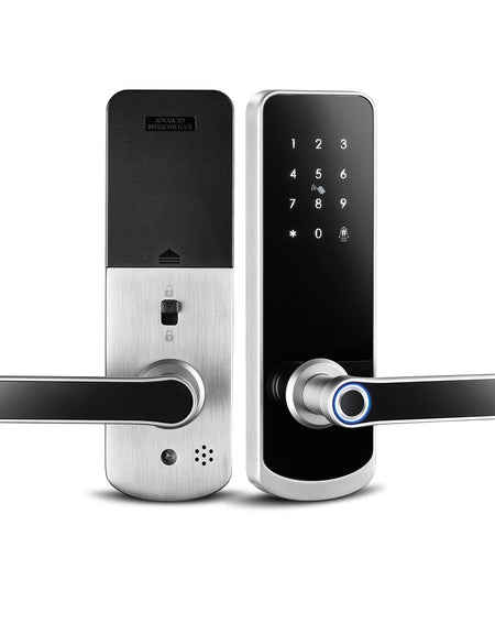 NX1 —— Plus Keyless Entry Smart Door Lock with Doorbell(silver)