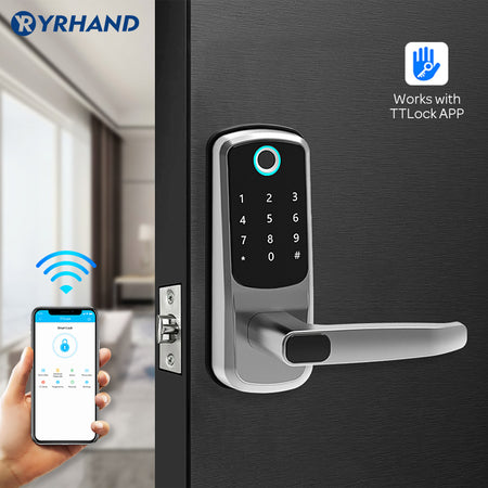 YRHAND Touchscreen Fingerprint Smart Door Lock