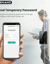 YRHAND 008 Tuya APP Smart Biometric Electronic Glass Door Fingerprint Lock Bluetooth Lock 13.56Mhz RFID Control Keyless Unlock For office