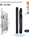 YRHAND A216 3D Face recognition lock Tuya wifi fechadura eletronico digital Waterpoof Visual intercom keyless unlock Sliding Smart Door Lock