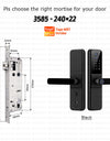 YRHAND H01PRO fechadura eletronica Tuya Wifi Digital Electronic Smart Door Lock With Biometric Camera Fingerprint IP66 Smart Lock