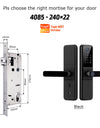 YRHAND H01PRO fechadura eletronica Tuya Wifi Digital Electronic Smart Door Lock With Biometric Camera Fingerprint IP66 Smart Lock