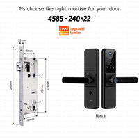 YRHAND H01PRO fechadura eletronica Tuya Wifi Digital Electronic Smart Door Lock With Biometric Camera Fingerprint IP66 Smart Lock