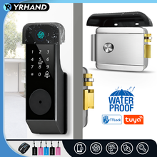 YRHAND GT01-2 Fingerprint Lock Waterproof Tuya Wifi Remote Control Bluetooth TTLock App Mechanical Electronic Smart Door Lock For home