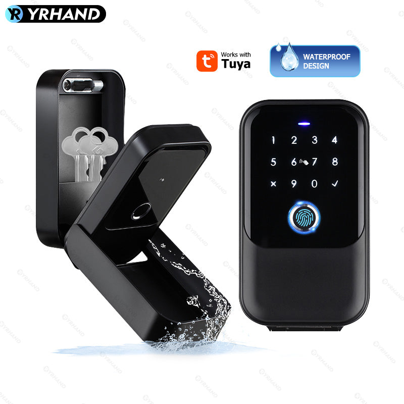 YRHAND K5 TTlock Smartkey Lock Box Wireless Electronic Key Safe with Digital Code App Controlled Bluetooth Smartlock for Home Key Padlock