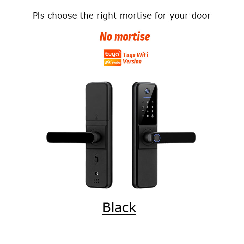 YRHAND H01PRO fechadura eletronica Tuya Wifi Digital Electronic Smart Door Lock With Biometric Camera Fingerprint IP66 Smart Lock