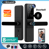 YRHAND H01PRO fechadura eletronica Tuya Wifi Digital Electronic Smart Door Lock With Biometric Camera Fingerprint IP66 Smart Lock