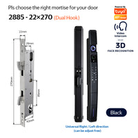 YRHAND A216 3D Face recognition lock Tuya wifi fechadura eletronico digital Waterpoof Visual intercom keyless unlock Sliding Smart Door Lock