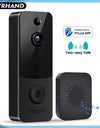 YRHAND DB2 TTLock Video Intercom Doorbell Camera 2MP 1080P HD PIR Motion Detection Two-Way Audio Night Vision Wireless Door Bell with Chime