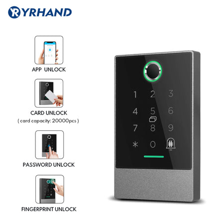 YRHAND AC02 TTLOCK P66 WiFi App Access Control Reader, electronic furniture digital Keypad door lock card reader bluetooth smart lock