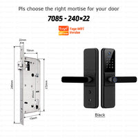 YRHAND H01PRO fechadura eletronica Tuya Wifi Digital Electronic Smart Door Lock With Biometric Camera Fingerprint IP66 Smart Lock