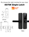 YRHAND H01PRO fechadura eletronica Tuya Wifi Digital Electronic Smart Door Lock With Biometric Camera Fingerprint IP66 Smart Lock