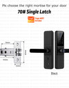 YRHAND H01PRO fechadura eletronica Tuya Wifi Digital Electronic Smart Door Lock With Biometric Camera Fingerprint IP66 Smart Lock
