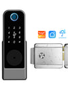 YRHAND GT01-2 Fingerprint Lock Waterproof Tuya Wifi Remote Control Bluetooth TTLock App Mechanical Electronic Smart Door Lock For home