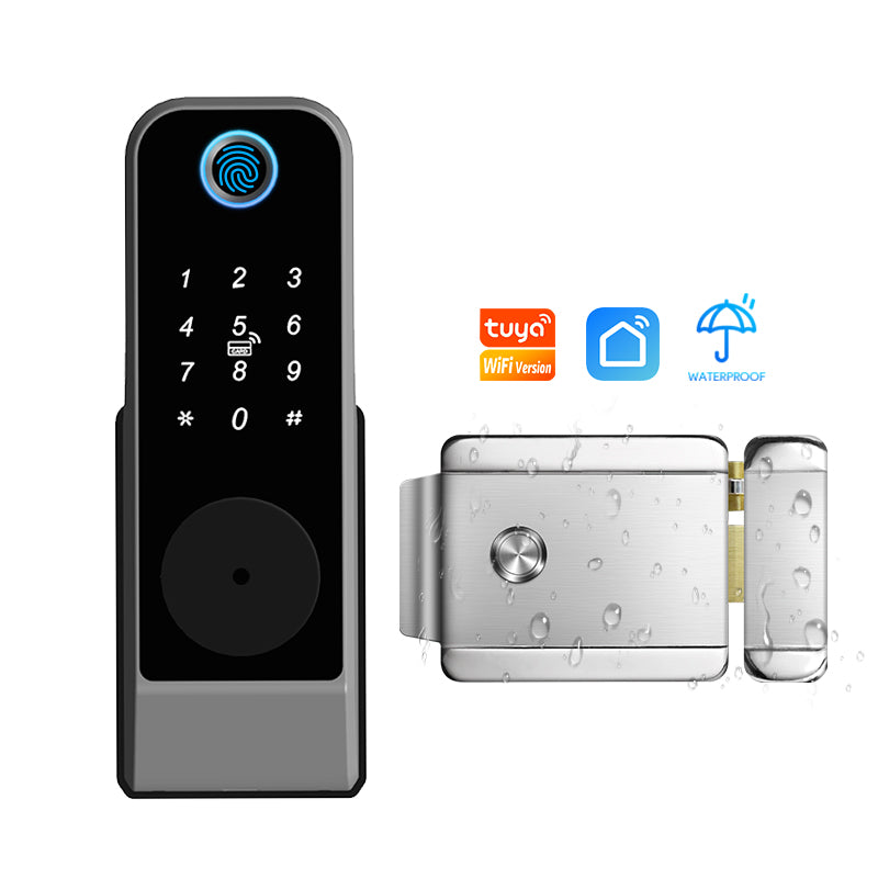 YRHAND GT01-2 Fingerprint Lock Waterproof Tuya Wifi Remote Control Bluetooth TTLock App Mechanical Electronic Smart Door Lock For home