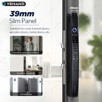 YRHAND A216 3D Face recognition lock Tuya wifi fechadura eletronico digital Waterpoof Visual intercom keyless unlock Sliding Smart Door Lock
