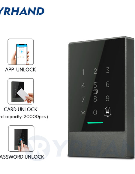 YRHAND AC02 TTLOCK P66 WiFi App Access Control Reader, electronic furniture digital Keypad door lock card reader bluetooth smart lock