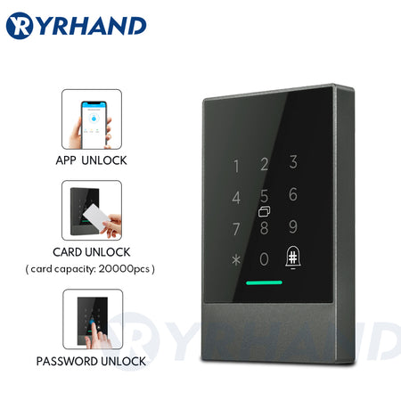 YRHAND AC02 TTLOCK P66 WiFi App Access Control Reader, electronic furniture digital Keypad door lock card reader bluetooth smart lock