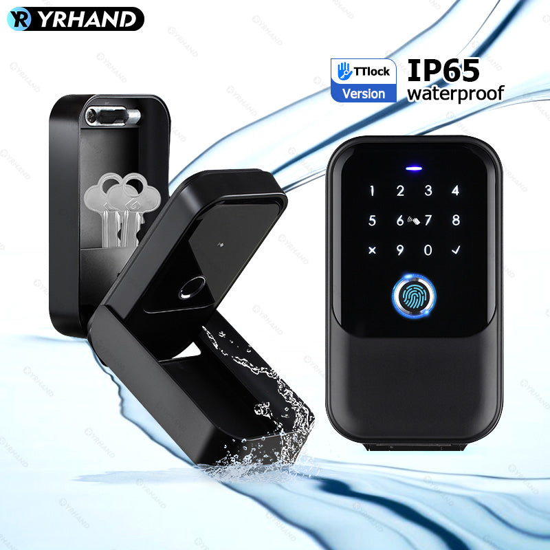 YRHAND K5 TTlock Smartkey Lock Box Wireless Electronic Key Safe with Digital Code App Controlled Bluetooth Smartlock for Home Key Padlock