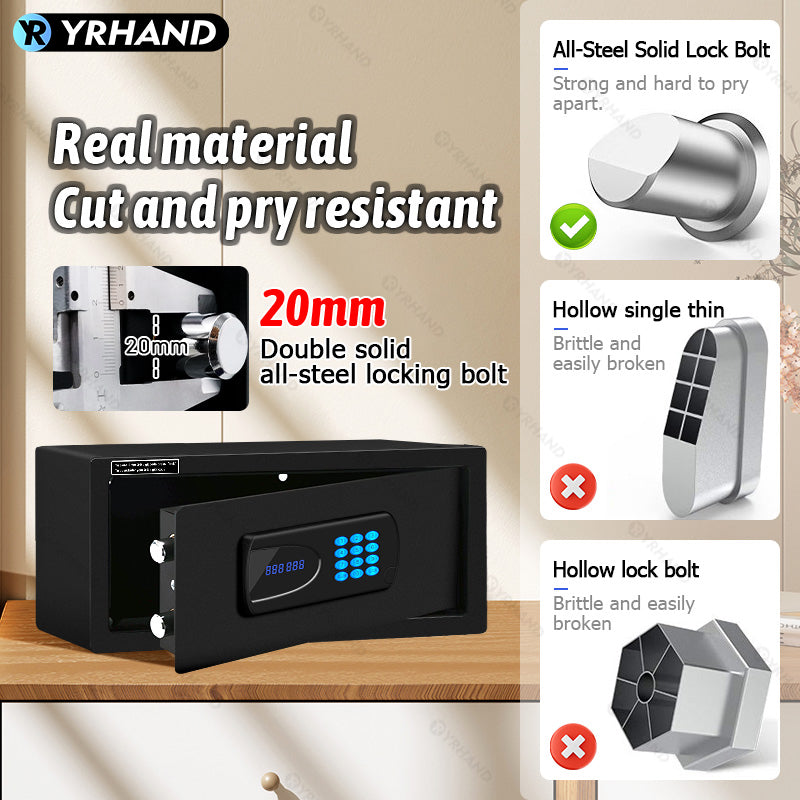 YRHAND 2042F-8A Cashbox Ttlock app Hotel Room Safe Box electronic digital lock Good quality hotel safe box work with GoogleHome and Aleax