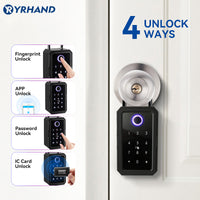 YRHAND K3 TTLOCK Wifi Security Boxes password Smart Fingerprint Digital Cerradura Inteligente Tuya Electronic Portable Lock Boxes