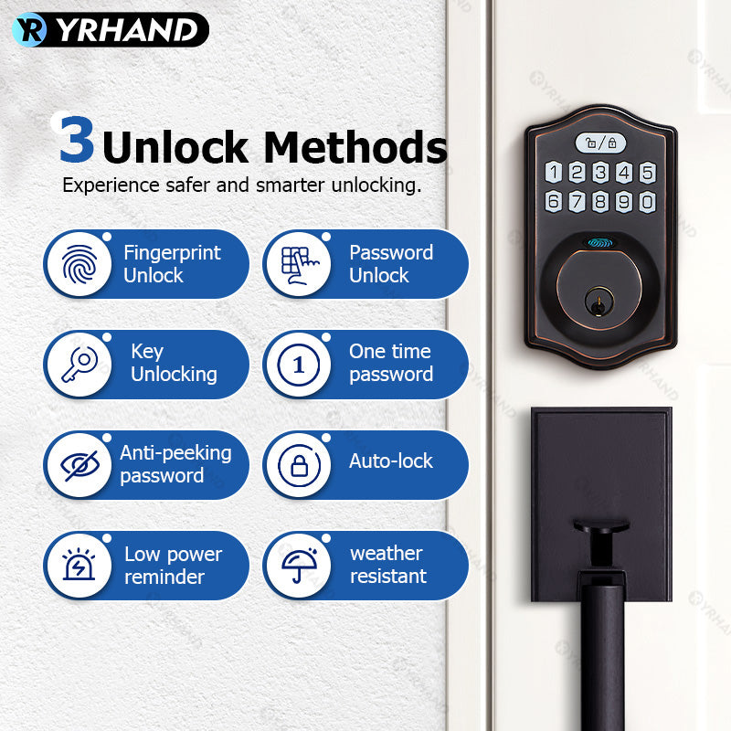 K6 —— Advanced Digital Waterproof Smart Lock – YRHAND