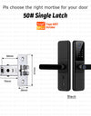 YRHAND H01PRO fechadura eletronica Tuya Wifi Digital Electronic Smart Door Lock With Biometric Camera Fingerprint IP66 Smart Lock