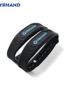 YRHAND 2pcs 13.56Mhz RFID IC Card Black Smart Wristbands Bracelets for rfid door locks