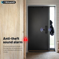 YRHAND H01 Tuya wifi App Unlock fechadura Biometric eletronica digital Waterpoof Fingerprint IC card Smart Door Lock for Home