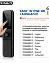 YRHAND H01PRO fechadura eletronica Tuya Wifi Digital Electronic Smart Door Lock With Biometric Camera Fingerprint IP66 Smart Lock