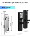 X9PRO-TUYA Wi-Fi App Fingerprint Smart Door Lock with Camera,Keyless Entry Door Lock with 4585 Mortise with 5-in-1 Unlock Methods,for Home,Office,Apartment