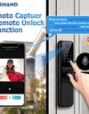 YRHAND H01PRO fechadura eletronica Tuya Wifi Digital Electronic Smart Door Lock With Biometric Camera Fingerprint IP66 Smart Lock