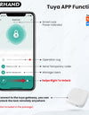 YRHAND 008 Tuya APP Smart Biometric Electronic Glass Door Fingerprint Lock Bluetooth Lock 13.56Mhz RFID Control Keyless Unlock For office