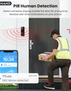 YRHAND DB2 TTLock Video Intercom Doorbell Camera 2MP 1080P HD PIR Motion Detection Two-Way Audio Night Vision Wireless Door Bell with Chime