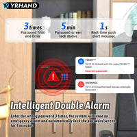 YRHAND 2042F-8A Cashbox Ttlock app Hotel Room Safe Box electronic digital lock Good quality hotel safe box work with GoogleHome and Aleax