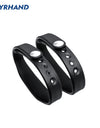 YRHAND 2pcs 13.56Mhz RFID IC Card Black Smart Wristbands Bracelets for rfid door locks