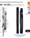 YRHAND A216 3D Face recognition lock Tuya wifi fechadura eletronico digital Waterpoof Visual intercom keyless unlock Sliding Smart Door Lock