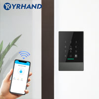 YRHAND AC02 TTLOCK P66 WiFi App Access Control Reader, electronic furniture digital Keypad door lock card reader bluetooth smart lock