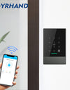 YRHAND AC02 TTLOCK P66 WiFi App Access Control Reader, electronic furniture digital Keypad door lock card reader bluetooth smart lock