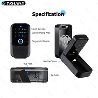 YRHAND K5 TTlock Smartkey Lock Box Wireless Electronic Key Safe with Digital Code App Controlled Bluetooth Smartlock for Home Key Padlock