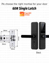 YRHAND H01PRO fechadura eletronica Tuya Wifi Digital Electronic Smart Door Lock With Biometric Camera Fingerprint IP66 Smart Lock