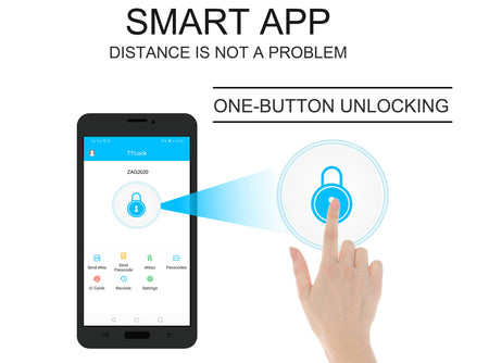 YRHAND 2020 TTlock App Security Electronic Door Lock,Smart Touch Screen Lock,Digital Code Keypad For Home Hotel Apartment