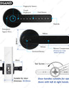 YRHAND X10 Tuya Bluetooth Smart Door Lock APP Remote Unlock 5 In 1 Fingerprint Password IC Card Unlock Digital Lock for Wooden Door