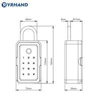 YRHAND K3 TTLOCK Wifi Security Boxes password Smart Fingerprint Digital Cerradura Inteligente Tuya Electronic Portable Lock Boxes