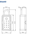 YRHAND K3 TTLOCK Wifi Security Boxes password Smart Fingerprint Digital Cerradura Inteligente Tuya Electronic Portable Lock Boxes