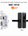 YRHAND H01PRO fechadura eletronica Tuya Wifi Digital Electronic Smart Door Lock With Biometric Camera Fingerprint IP66 Smart Lock